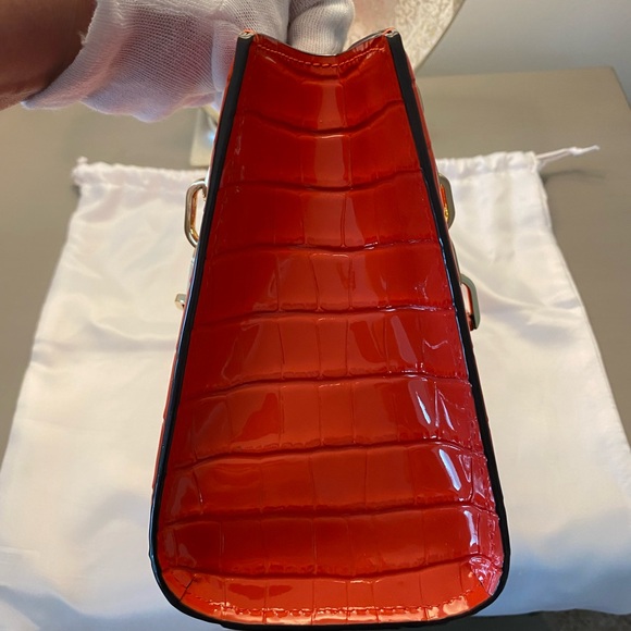 New Without Tags Michael Kors Spiced Gold Chain Coral Satchel and Wallet - Picture 5 of 16